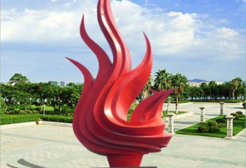 紅鳳凰雕塑廠家 五指紅鳳凰雕塑 不銹鋼紅鳳凰雕塑