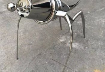 螞蚱雕塑 鏡面不銹鋼螞蚱雕塑