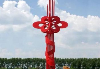 中國結雕塑 不銹鋼中國結雕塑 地標藝術建筑