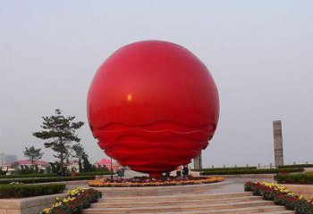 紅日雕塑廠家 地標景觀建筑 不銹鋼紅日雕塑生產