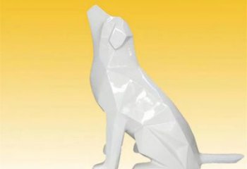切面狗雕塑廠家 現代抽象擺件 商場切面狗雕塑