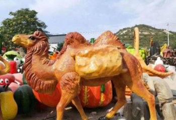 風景區駱駝雕塑廠家 中式室內擺件 風景區仿古駱駝雕塑