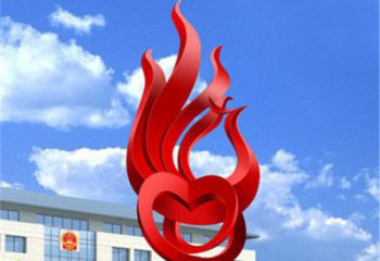 鍛造火鳳凰雕塑廠家 街頭噴漆擺件 廣場創意火鳳凰雕塑