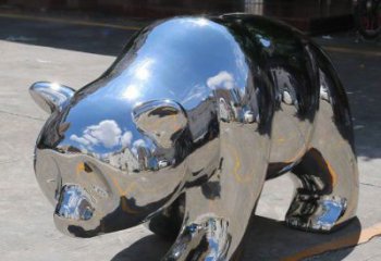 賓館大熊貓雕塑廠家 歐式仿真小品 現代創意大熊貓雕塑