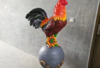 風(fēng)景區(qū)金雞雕塑廠家 中式室內(nèi)擺件 彩繪現(xiàn)代金雞雕塑