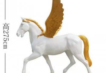 商場飛馬雕塑廠家 中式戶外小品 酒店拉絲飛馬雕塑