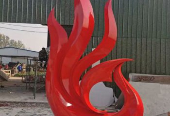 抽象鳳凰雕塑廠家 創意村口擺件 大型彩繪鳳凰雕塑