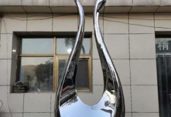 戶外天鵝雕塑廠家 戶外創(chuàng)意小品 酒店拉絲天鵝雕塑