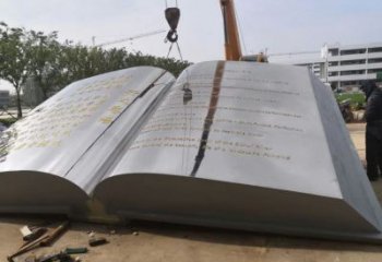 鏡面書雕塑廠家 烤漆大型擺件 博物館書雕塑