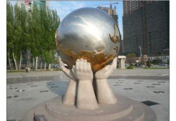 歐式地球儀雕塑廠家 抽象擺件 體育場不銹鋼地球儀雕塑