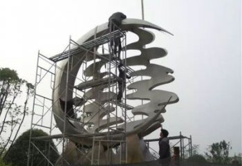 公園喜字雕塑廠家 現代戶外擺件 大型不銹鋼喜字雕塑