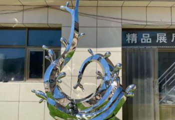 異形浪花雕塑廠家 現(xiàn)代廣場小品 戶外不銹鋼浪花雕塑生產(chǎn)