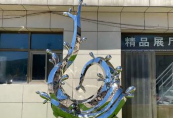 中式波浪雕塑廠家 現(xiàn)代公園小品 游樂場不銹鋼波浪雕塑生產(chǎn)