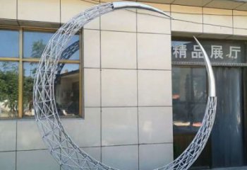 鏤空環形雕塑廠家 園林小品 住宅小區不銹鋼環形雕塑生產