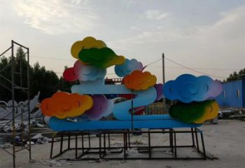 烤漆云朵雕塑廠家 廣場小品 戶外不銹鋼云朵雕塑生產(chǎn)