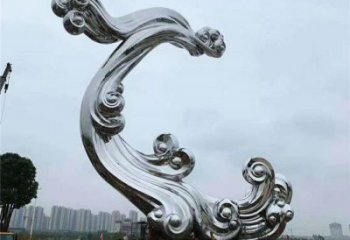 異形云朵雕塑廠家 現(xiàn)代小品 廣場不銹鋼云朵雕塑生產(chǎn)