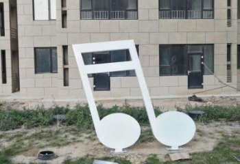 幾何樂譜雕塑廠家 現(xiàn)代小品 大門口不銹鋼樂譜雕塑制作