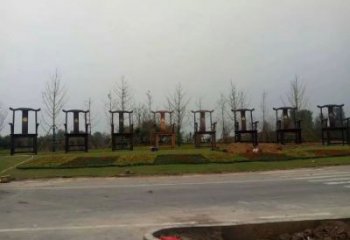 烤漆椅子雕塑廠家 廣場小品 戶外不銹鋼椅子雕塑廠