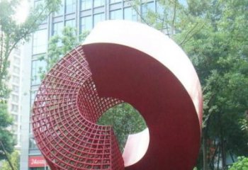 抽象磁鐵雕塑廠家 烤漆小品 戶外不銹鋼磁鐵雕塑廠