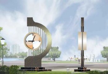 公園鐘表雕塑廠家 戶(hù)外擺件 歐式不銹鋼鐘表雕塑制作