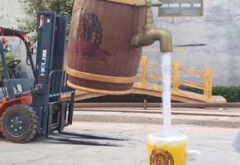 戶外酒壇雕塑廠家 噴水小品 創(chuàng)意不銹鋼酒壇雕塑生產(chǎn)