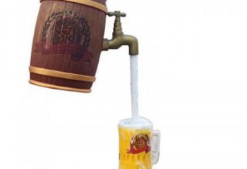 街道酒壇雕塑廠家 現(xiàn)代擺件 大型不銹鋼酒壇雕塑制作