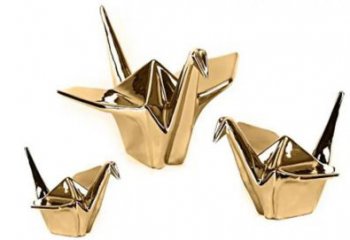 電鍍千紙鶴雕塑廠家 園林擺件 大型不銹鋼千紙鶴雕塑生產