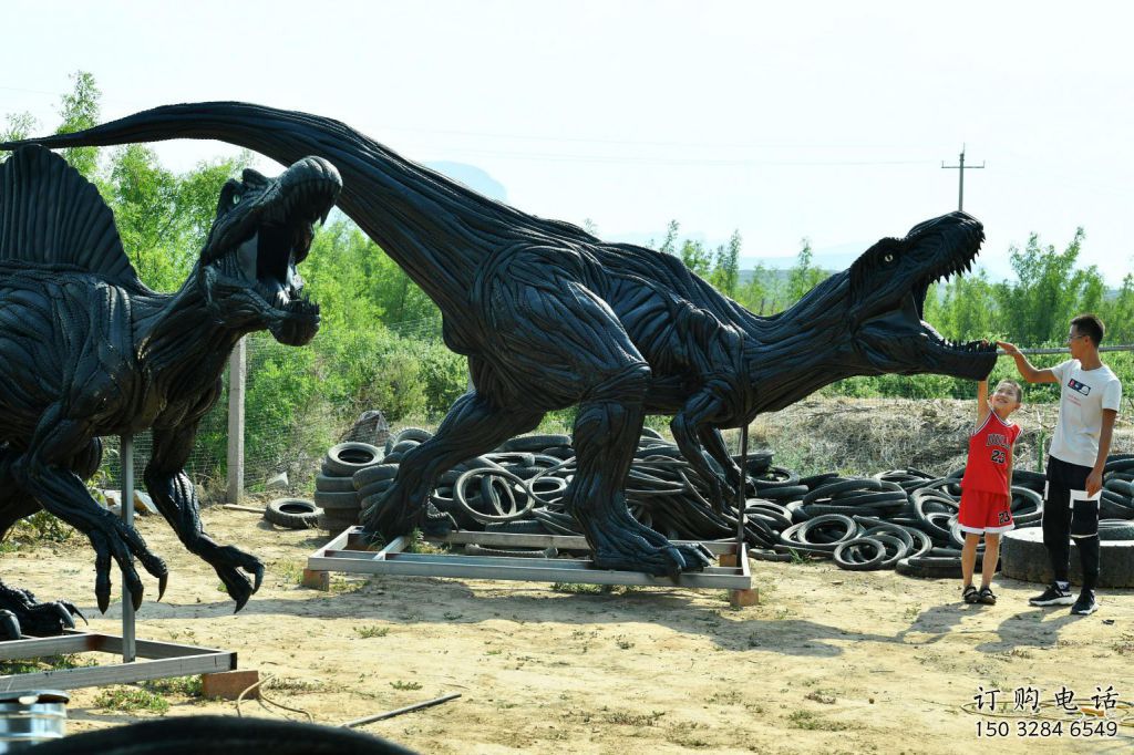 街道輪胎雕塑廠家 現代擺件 烤漆輪胎雕塑廠