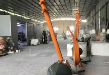 街道二胡雕塑廠家 現(xiàn)代擺件 烤漆二胡雕塑廠
