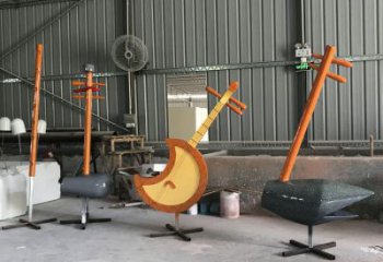 現(xiàn)代二胡雕塑廠家 大型別墅區(qū)擺件 創(chuàng)意二胡雕塑生產(chǎn)