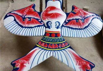 烤漆風(fēng)箏雕塑廠家 創(chuàng)意小品 戶外不銹鋼風(fēng)箏雕塑加工廠