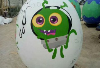 廣場不倒翁雕塑廠家 彩繪小品 抽象不倒翁雕塑制作