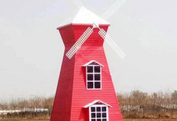 創意大風車雕塑廠家 彩繪小品 公園大風車雕塑價格