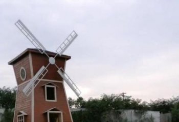 游樂場大風車雕塑廠家 幼兒園擺件 噴漆大風車雕塑價格