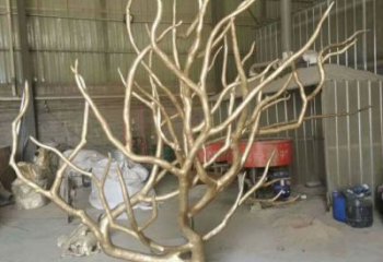 現(xiàn)代枯樹(shù)枝雕塑廠家 大型別墅區(qū)擺件 定制不銹鋼枯樹(shù)枝雕塑