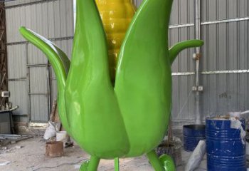 創(chuàng)意玉米雕塑廠家 仿真小品 公園玉米雕塑廠
