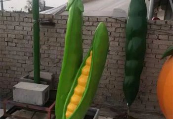 中式豆角雕塑廠家 仿真小品 游樂場豆角雕塑價格