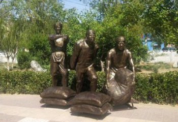 街頭工人雕塑廠家 大型別墅區擺件 公園工人雕塑廠