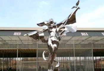 創(chuàng)意美女雕塑廠家 廣場(chǎng)小品 公園不銹鋼美女雕塑廠