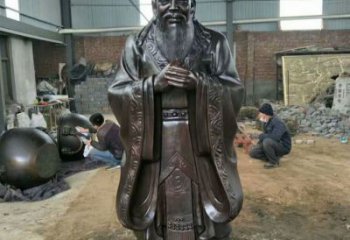 公園孔子雕塑廠家 戶外擺件  仿古孔子雕塑廠家價格