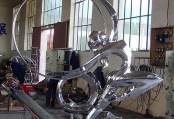 鏡面體操雕塑廠家 大型擺件  公園不銹鋼體操雕塑加工