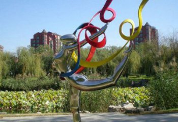 現(xiàn)代體操雕塑廠家 大型別墅區(qū)擺件 鏡面不銹鋼體操雕塑廠