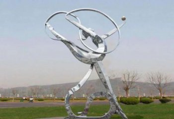 大型體操雕塑廠家 鍛造小品 抽象不銹鋼體操雕塑廠