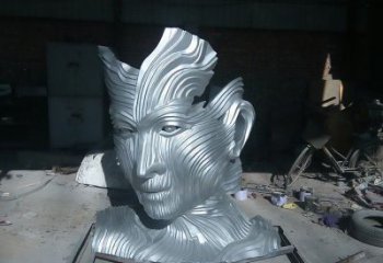 創(chuàng)意頭像雕塑廠家 歐式小品 公園不銹鋼頭像雕塑廠