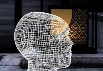 鏤空頭像雕塑廠家 園林小品 廣場(chǎng)不銹鋼頭像雕塑廠