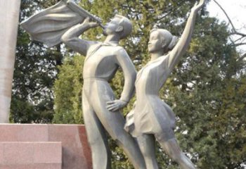 中式學(xué)生雕塑廠家 教育小品 游樂場(chǎng)不銹鋼學(xué)生雕塑廠