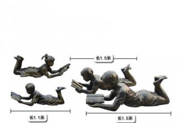 草地小學生雕塑廠家 現(xiàn)代校園小品 大型小學生雕塑價格