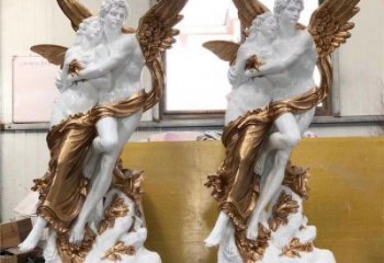 彩繪愛神雕塑廠家  創意擺件 街頭愛神雕塑價格