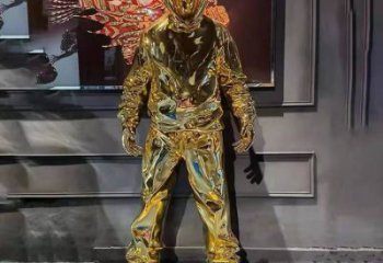 現代男子雕塑廠家  烤漆小品  戶外不銹鋼男子雕塑特點
