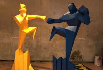 噴漆青少年雕塑廠家 中式運動小品  歐式不銹鋼青少年雕塑廠